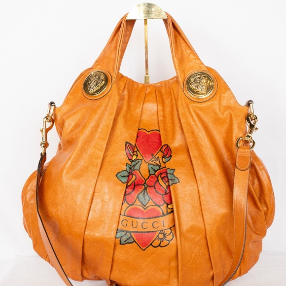 Gucci Tattoo Heart Large Hysteria Tote - Picture 1 of 7